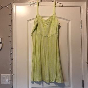 V neck feather dress